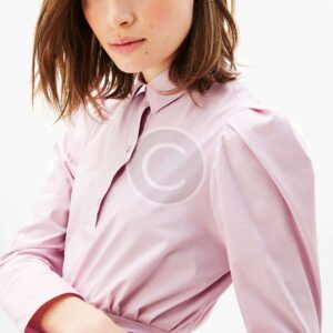 Shirt With Puffy Sleeves and Bow at the Waist